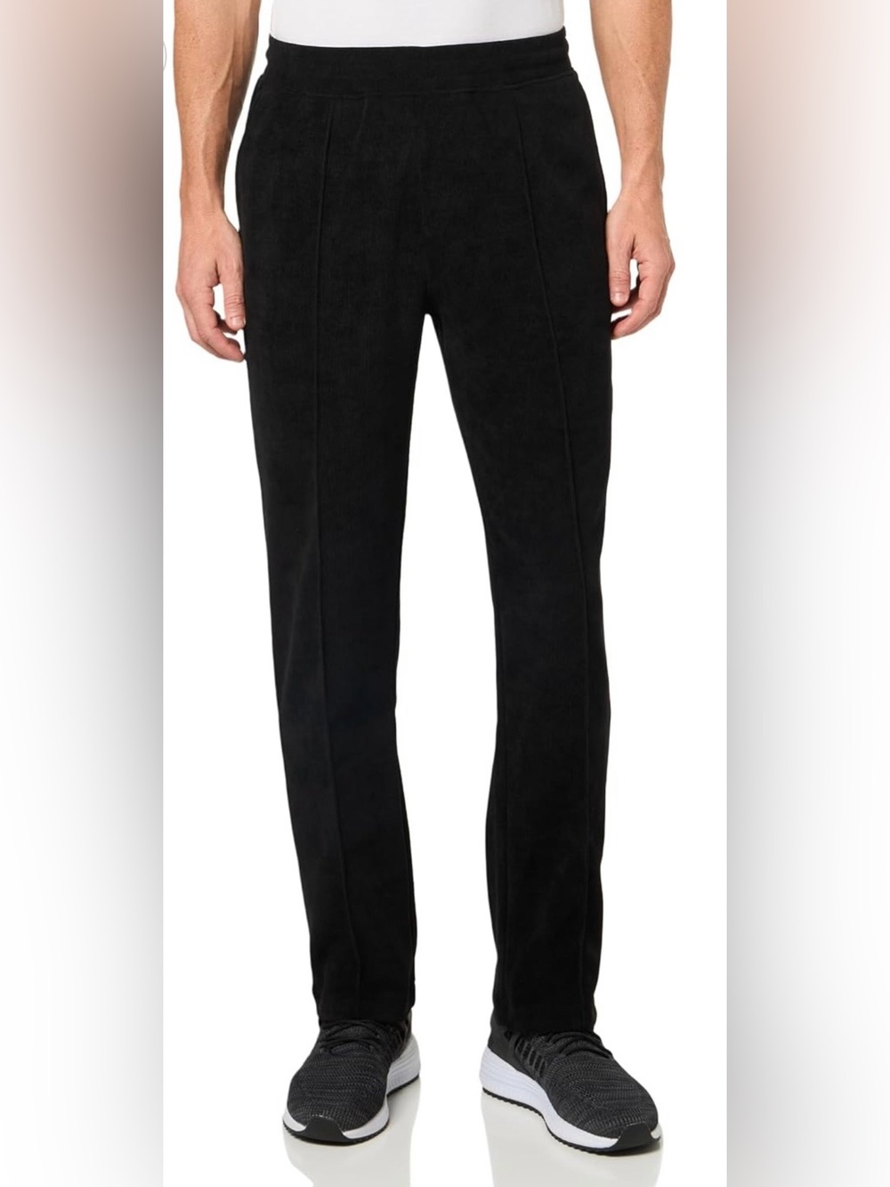 $348 NWT John Varvatos Pants 36 Black Men's Tomita Jogger M Corduroy Leisurewear